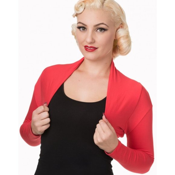 'Rockabilly Roxie' bolero/shrug - UK deadstock from Banned Apparel, BNWT - Picture 1 of 5